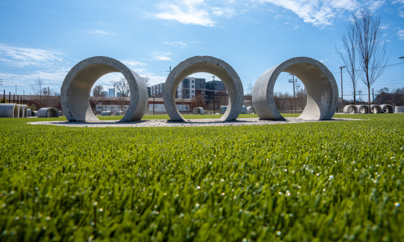 artificial grass Downtown Park